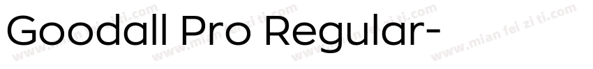 Goodall Pro Regular字体转换